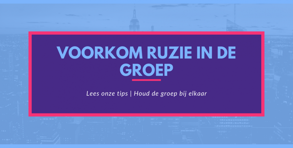 Voorkom ruzie in de groep